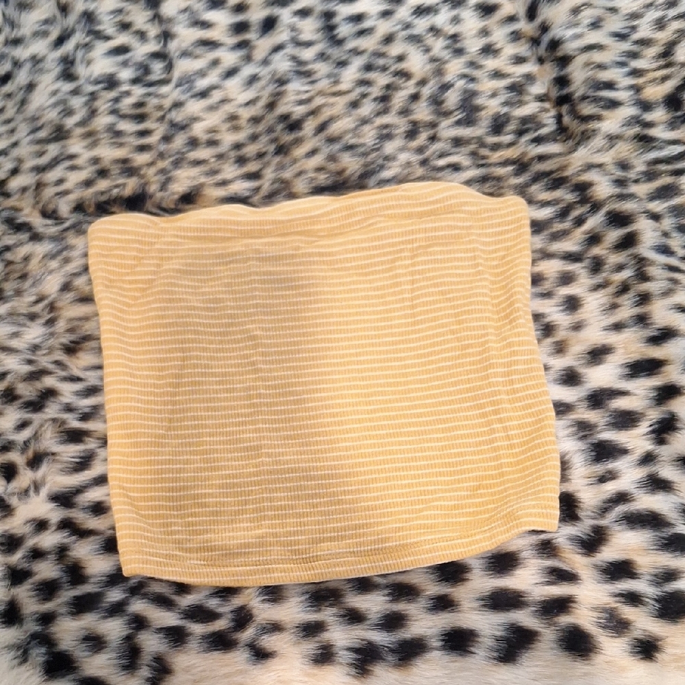 American Eagle Outfitters Mustard Striped Top